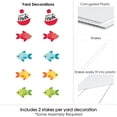thumbnail image 6 of Big Dot of Happiness Let's Go Fishing - Bobber Lawn Decorations - Outdoor Fish Themed Birthday Party or Baby Shower Yard Decorations - 10 Piece, 6 of 8