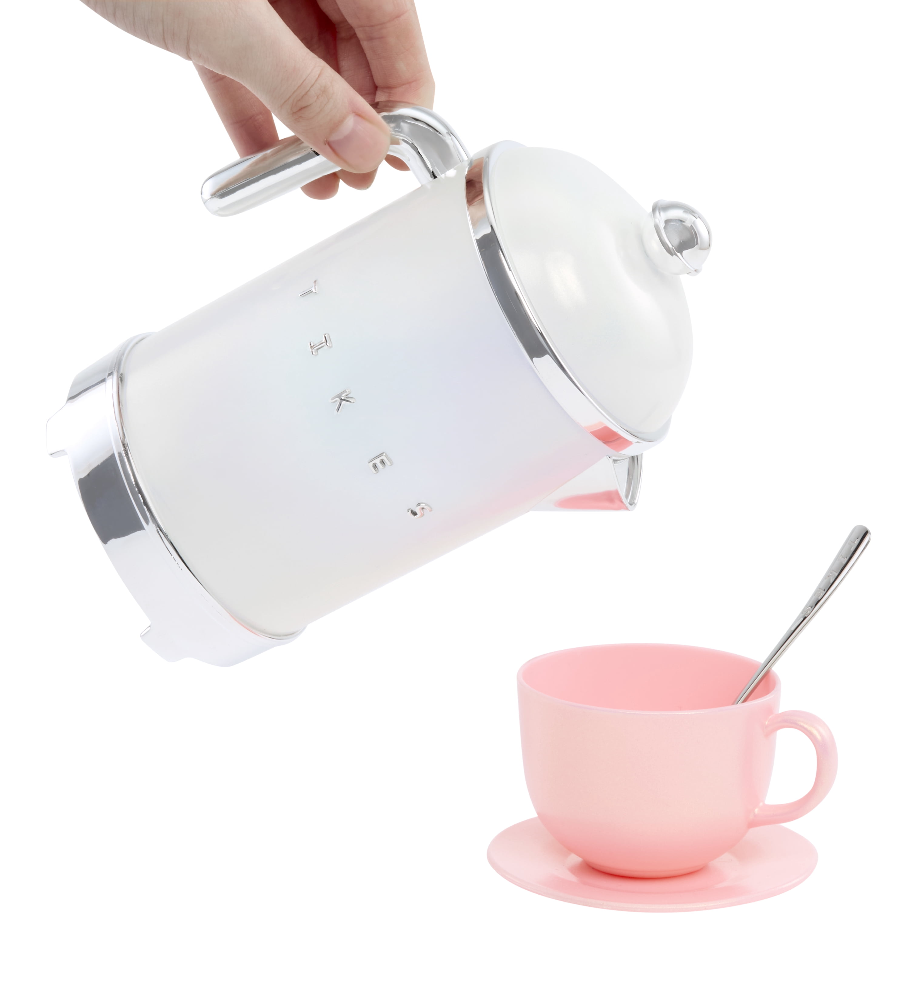 Little Tikes Sweet Spaces Tea Set, Pink, Play Kitchen Cookware, Boys and Girls Ages 3+ Years