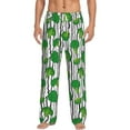 thumbnail image 2 of Lsque Broccoli 2 Print Men's Pajama Pants, Lounge Pant - Comfortable Home Wear,Elastic Waistband, Stylish Design-XX-Large, 2 of 9