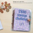 thumbnail image 3 of DQrwqpou Cuaderno Portátil 1000 Savings Challenge Binder para Presupuestar Y Ahorrar (púrpura), 3 of 9