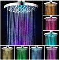 thumbnail image 1 of LED Shower Head, 20CM Illuminated Shower Head, LED Hand Shower with 7 Colors, Round LED Rain Shower Head, Universal G1/2”, 1 of 5