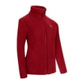thumbnail image 3 of Lovskoo Mens and Womens Winter Coats Polar Fleece Thick Thermal Long Sleeve Stand Collar Casual Zipper Outwear Recreation Jacket Claret, 3 of 5