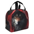 thumbnail image 2 of Balery Mysterious Hooded Wolf Bolsa de Almuerzo Aislada – Caja de Almuerzo con Papel de Aluminio Grueso, Mantiene la Comida Fresca por 4 Horas, 2 of 8