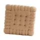 thumbnail image 1 of Cojín con forma de galleta, cojín para silla, cojín de suelo para sofá, regalo Cuadrado caqui, 1 of 9