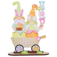 thumbnail image 1 of Letrero de madera de Pascua en 3D, colorido, para decoración de Pascua, de pie, para mesa, centro de mesa de primavera para fiestas en casa, 1 of 8