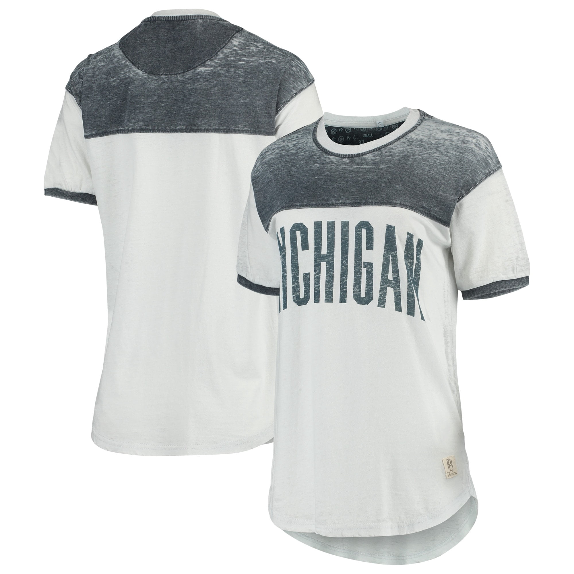Women's Pressbox White/Navy Michigan 