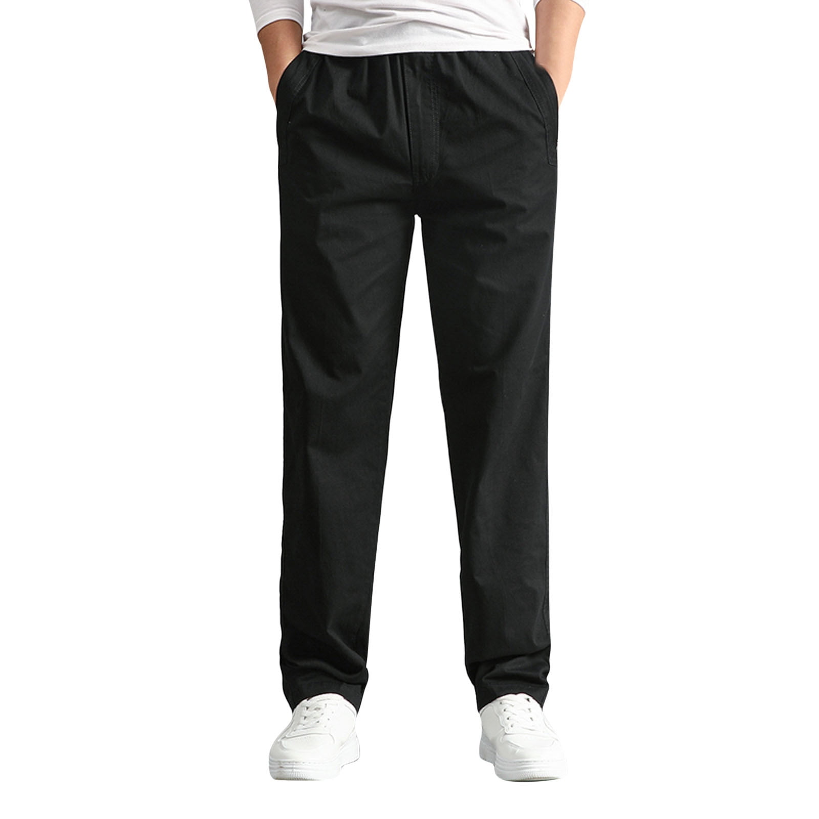 ketyyh-chn99 Black Leather Pants Men's Wild Cargo Pants - Walmart.com