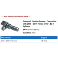 thumbnail image 2 of Camshaft Position Sensor - Compatible with 2006 - 2015 Honda Civic 1.8L 4-Cylinder 2007 2008 2009 2010 2011 2012 2013 2014, 2 of 2