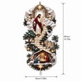 thumbnail image 3 of Jesus Light of Heaven Christmas Wall Hanging, Religious Illuminated Nativity Decor, Christmas Stairway Wall Decoration for Home Entryway, Living Room, Hallway and Seasonal Faith Display (B), 3 of 6