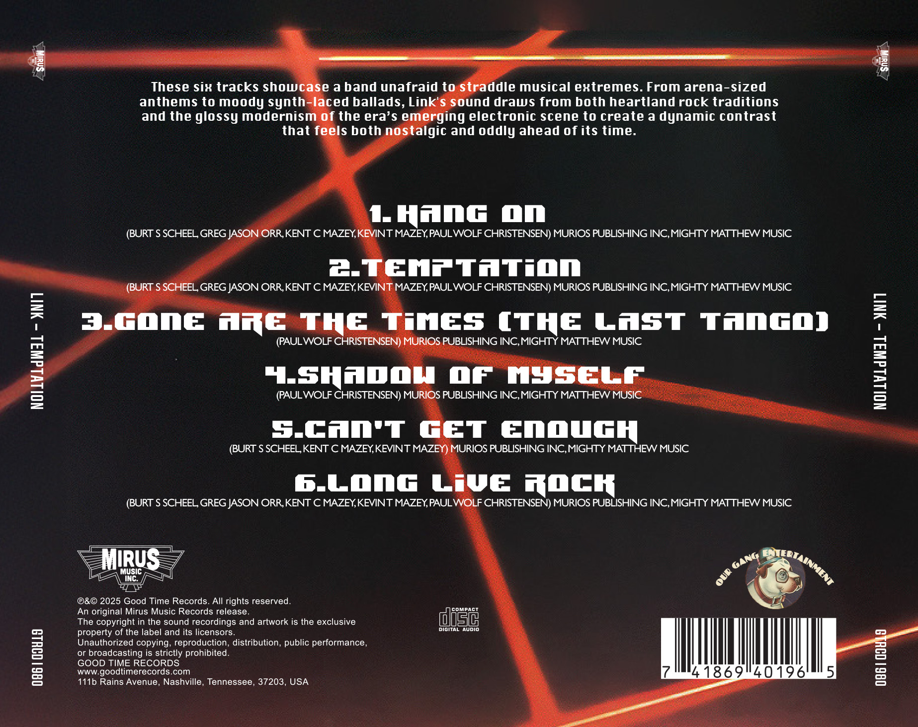 Link - Temptation - Music & Performance - CD