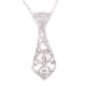 thumbnail image 1 of Collar Yinane Crystal corbata Plata Imitación de Cristal, 1 of 8