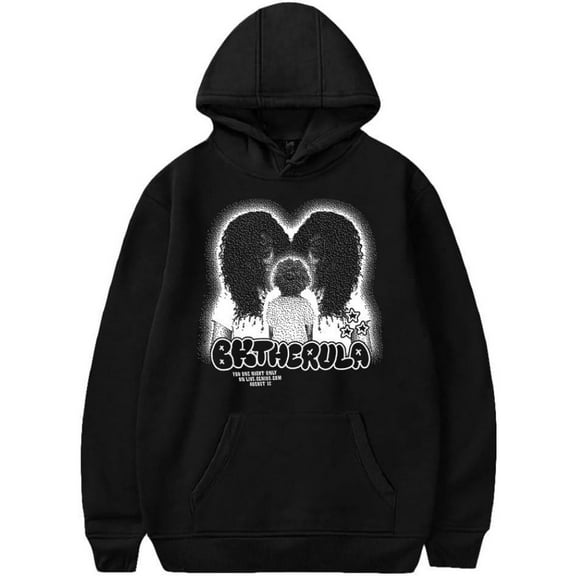Bktherula Merch Hoodie Pockets Drawstring Unisex Hooded Sweatshirt Fashion Clothing