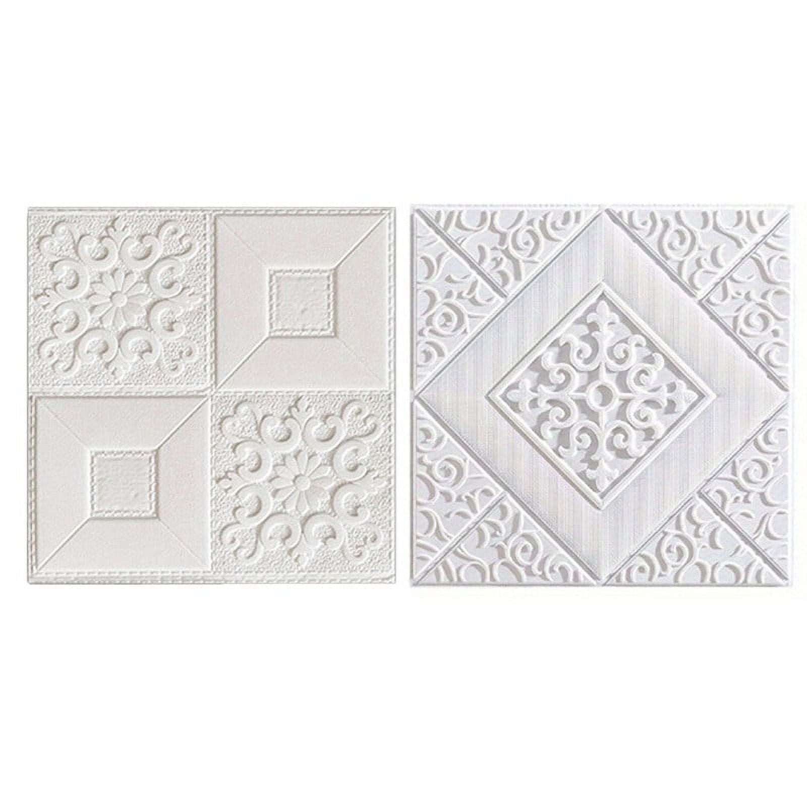 30Pcs 3D Foam Tile Brick Wall Sticker Self-Stick Waterproof Ceiling Panel