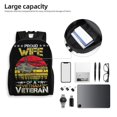 thumbnail image 5 of Mochila para portátil de viaje para la orgullosa esposa de un veterano de Vietnam, mochila escolar negra informal para el trabajo, mochila de negocios, regalo para hombres, mujeres y estudiantes, 5 of 5