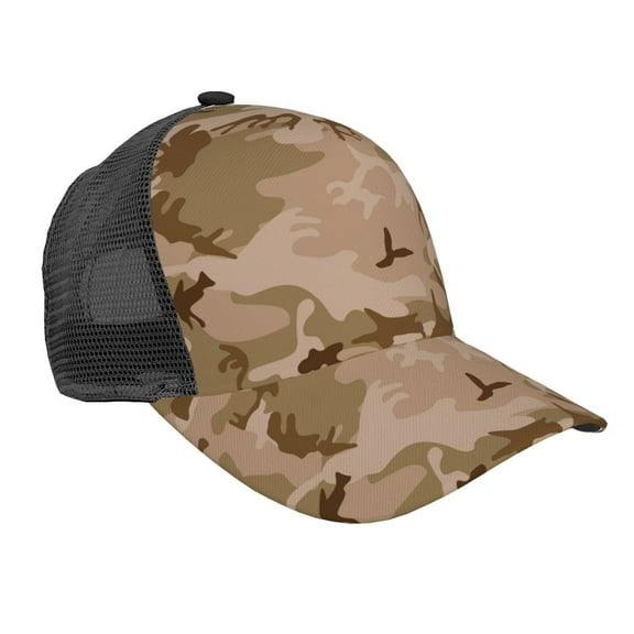 Desert Camouflage Snapback Trucker Hats Baseball Caps Adjustable Mesh Back Ball Caps For Men Women