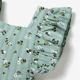 thumbnail image 7 of PatPat 2pcs Baby Girl Allover Floral Print Ruffle Trim Sleeveless Romper & Headband Set, 7 of 7