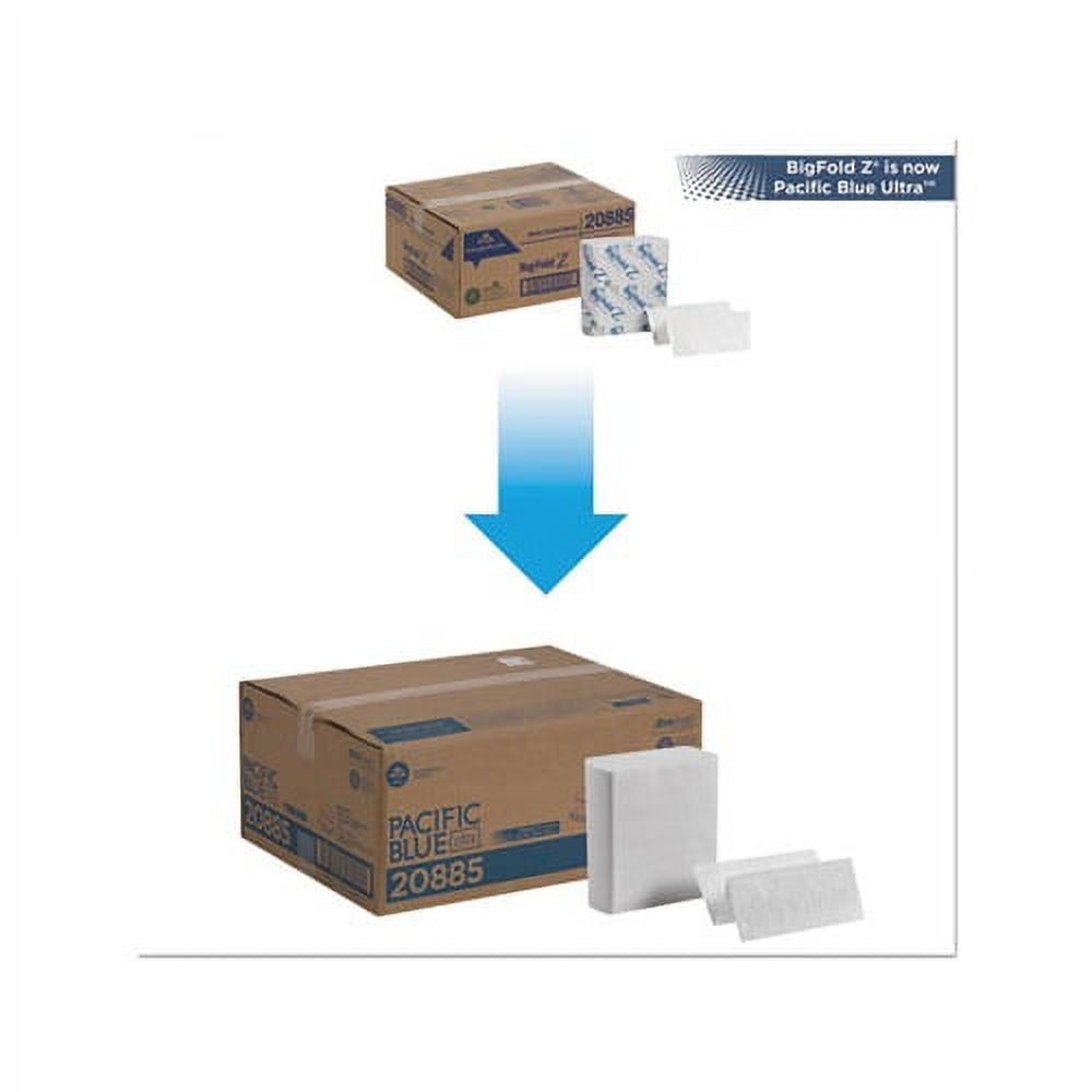 Pacific Blue Ultra Z-Fold Folded Paper Towels 8 x 11, White, 260/Pack, 10 PK/CT