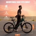 thumbnail image 5 of Core Electric Bicycle for Adults - Peak 750W Brushless Motor Ebike,up to 20MPH,27.5X2.1 Tire Step Over Bicycle with 7 Speed, Green, 5 of 6