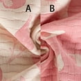 thumbnail image 2 of Ntbay 3 Layer Toddler Blanket, Muslin Cotton Jacquard Bed Blankets, Lightweight Thermal Baby Blanket, Super Soft and Warm Crib Blanket for All Seasons, Decoration Gift, 30"x40", Pink Owl, 2 of 5