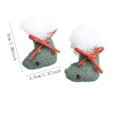 thumbnail image 3 of Qjidjing 2Pcs Christmas Stocking Hanging Ornaments, Xmas Pendant Accessories, for Christmas Tree, Home Wall, Holiday Party Decor, 3 of 7