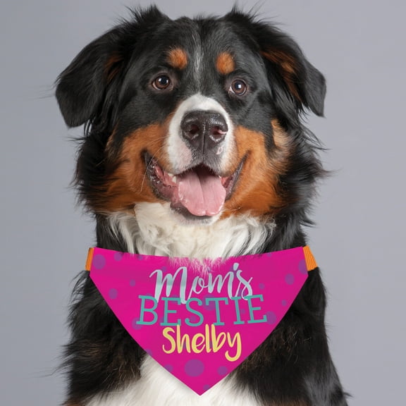 Mom's Bestie Personalized Dog Bandana