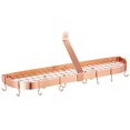 thumbnail image 2 of Old Dutch International 121CP 36 x 9 x 11.25 Satin Copper Wall Pot Rack with 12 Hooks, 2 of 5