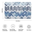 thumbnail image 3 of Blue Chevron Geometric Boho Pattern Bathroom Rugs Mat,Non Slip Microfiber Bathroom Rug,Rubber Backing,Soft Bathroom Mats for Bathroom Floor,Tub and Shower,20x32in(50x80cm), 3 of 5