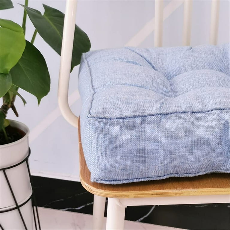 Thicken Soft Chair Cushion Lumbar Pad Square Cotton Tatami Seat Cushion  with Tie Non Slip Seat Pad Cover Back Cushion for Car Home Office Dining  Room