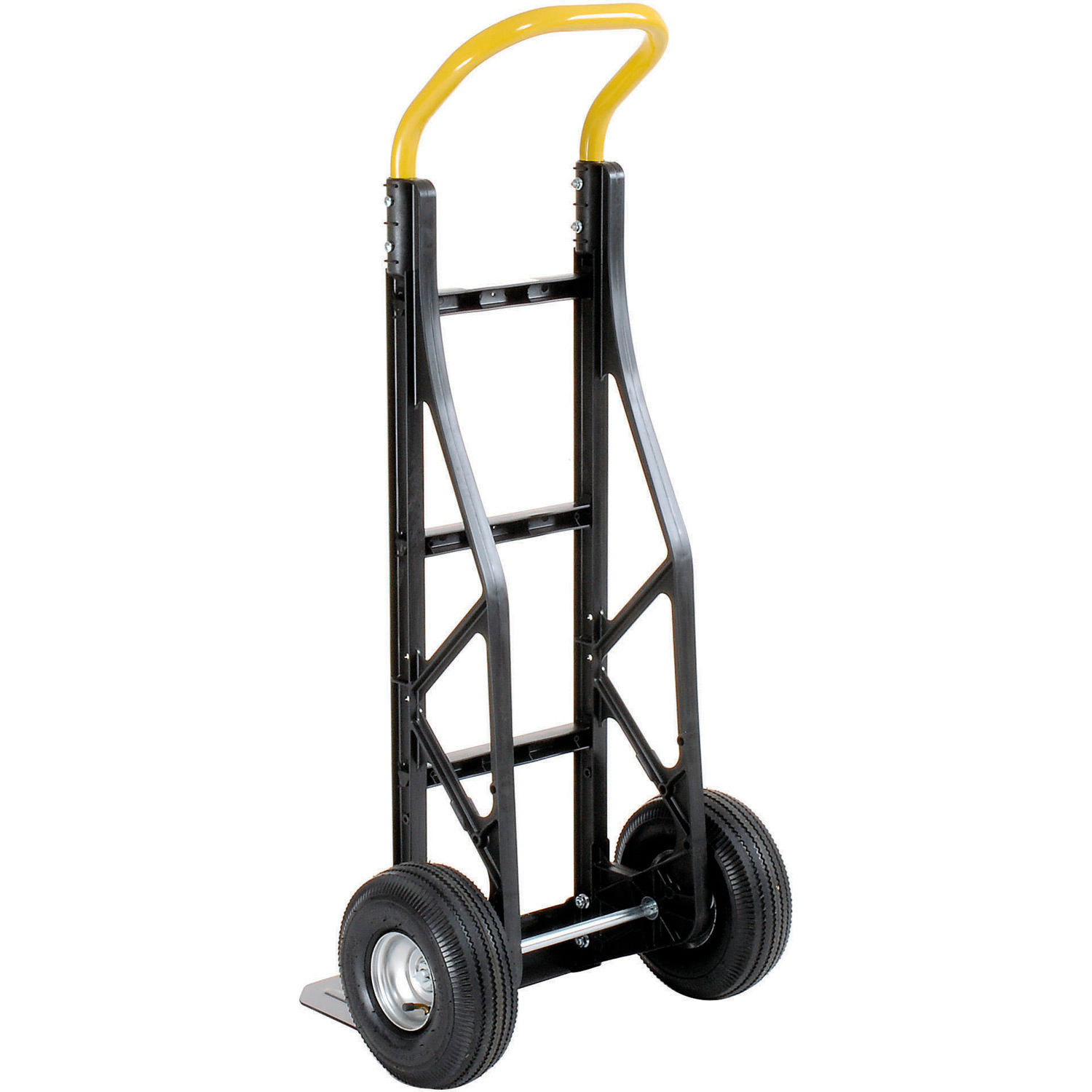 Harper Trucks Inc PGCSK19BLK Ultra Lite Nylon Hand Truck 10" Pneumatic Wheels