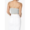 thumbnail image 2 of TheMogan Women's Solid Spaghetti Straps Ribbed Seamless Stretch Crop Cami Tank Top, 2 of 7