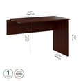 thumbnail image 2 of Bush Furniture Cabot 42W 3 Position Sit to Stand Desk Return in Harvest Cherry, 2 of 7