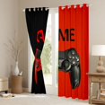 thumbnail image 3 of Homewish Gamepad Gaming Black Out Curtains,Modern Video Game Curtains Pack of 2 (42x63 Each),Red Black Bedroom Curtains For Kids,Luxury Bedroom Decor, 3 of 6