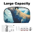 thumbnail image 3 of Sea Lion Digital Travel Bag Cord Organizer Hard Drive Bags Waterproof Oxford Cloth Cord Storage Organizer Box 5.9x9.44x3.14 in Black Digital Electronic Accessories Organizer Bag, 3 of 6
