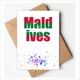 thumbnail image 1 of Maldives Country Flag Name Welcome Back Greeting Cards Envelopes Blank, 1 of 3