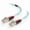 Blue, variant on Cables To Go 20m LC-LC 50-125 OM4 Duplex Multimode PVC Fiber Optic Cable, Aqua
