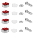 thumbnail image 1 of 1 Set Car License Plate Screws Kit Fixing Screws License Plates Mounting Hardware, 1 of 9