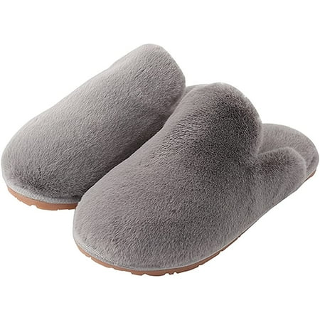 

DanceeMangoo Women Fuzzy Slippers Non-Slip House Shoes Fuzzy Slides Memory Foam Fluffy Slipper Soft Plush Bedroom Slippers Indoor Outdoor