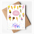 thumbnail image 1 of Diverse Douce Glace d'Été Bienvenue Retour Cartes de Voeux Enveloppes Vierges, 1 of 3