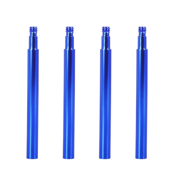 70mm Universal Aluminum Alloy Bike French Type Valve Extender Blue 4pcs