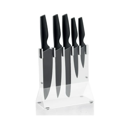 

JS Gourmet - Kitchen Knife Set with Clear Storage Holder