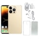 thumbnail image 1 of Teléfono móvil de 6,1 pulgadas para Android 11 MT6889 Diez núcleos 7000mah 1440x3040 Cámara frontal de 8MP Cámara trasera de 16MP 4GB RAM 64GB ROM100‑240V Dorado, 1 of 14