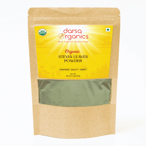 Darsa Organics Stevia Powder, 16 oz, Organic, 0 Calorie, Non-GMO