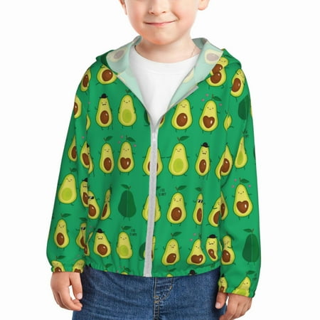 

Lukts Cartoon Fruit 1 Print Children s Long-Sleeved Sun Protection Clothing Hooded Sweatshirts for Boys and Girls Outdoor Sports-5 Years