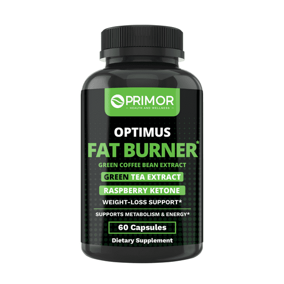 Optimus Weight Fat Burner 5 Powerful Ingredients – Controls Appetite – Green Coffee Bean, Green Tea Garcinia Cambodia, Raspberry Ketones - 100% Natural – for Women & Men – Made in USA – 60 Capsules