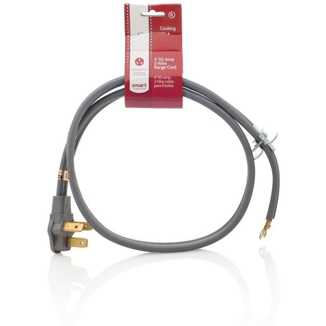 Frigidaire Smart Choice 4' 50Amp. 3Prong Range Cord