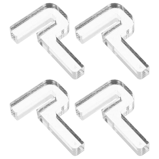 HAMPPLIES 4pcs Aquarium Support Frame Acrylic Transparent Holder For Enhance Aesthetic In Fish Tanks