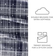 thumbnail image 6 of Noble Linens 4 Piece Pattern Microfiber Bed Sheets Set, Navy Polka Dot, Full, 6 of 11
