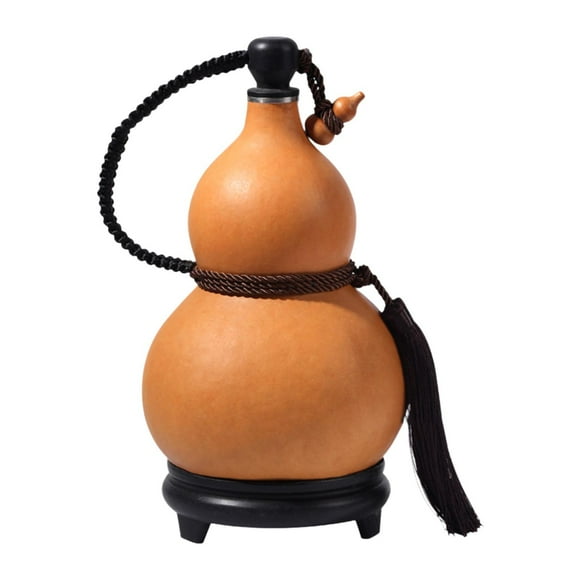 Tnarru Jug Gourd Decoration Portable Water Bottle Gourd Traditional Hip Gourd Bottle Gourd for Indoor Living Room New Year Gift , L L
