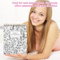thumbnail image 5 of NAOJIE Color-In Spiral Notebook & Daily Planner with Highlighter Pens,Aesthetic Floral Design Journal,Creativity & Organization(MEETING NOTES),Daily Planner,Notebooks for Work, 5 of 5