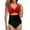 Red, variant on Sngxgn Women's Swimsuit Sports Tummy Control Cheeky Bathing Suits(Red,S)